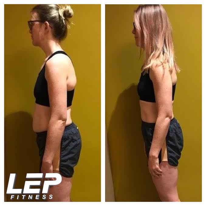 before and after pics with LEP Fitness